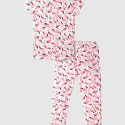 GAP Girls Printed Crew Neck Night Suit-image-58