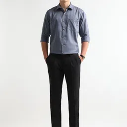 Arrow Men Grid Tattersall Checked Spread Collar Cotton Formal Shirt image 4