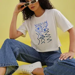 LIMEROAD Women Printed T-shirt-image-97