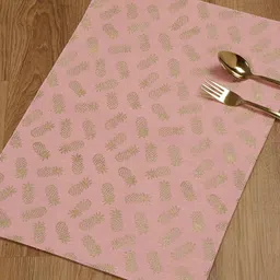 Myntra Elegant Homes 4-Pcs Pink & Beige Printed Cotton Table Placemats-image-92