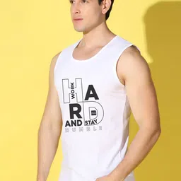 WOOSTRO Pack of 2 Printed Combed Cotton Innerwear Vests with Intelliease Technology image 2