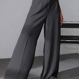 Next One Women Smart High-Rise Easy Wash Pleated Trousers-image-60