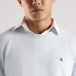 Calvin Klein Jeans Men Cotton Round Neck Pullover Sweaters image 3