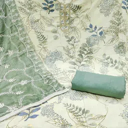 Blissta Printed Unstitched Dress Material image 2