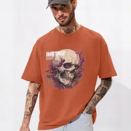 MaverIQ Men Graphic Printed Round Neck Cotton Oversized T-shirt-picture-33