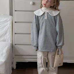 LULU & SKY Girls Loose Fit High-Rise Trousers-picture-17