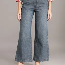 Xpose Women Comfort Wide Leg High-Rise Jeans-image-97