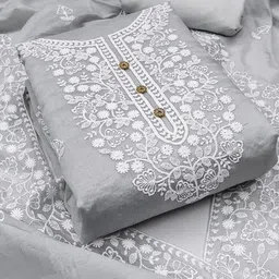 Rangtulika Ethnics Embroidered Unstitched Dress Material-picture-23