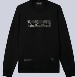 DEPLOYED Typography Printed Cotton Sweatshirt image 4