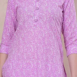 OH MI DIOS Ethnic Motifs Printed Regular Pure Cotton Kurta With Palazzos image 2