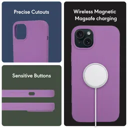 SPRIG Solid Printed iPhone 15 Back Case Mobile Accessories image 3