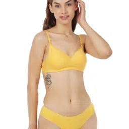 Liigne Pack Of 5 Non Padded Bra Pure Cotton Lingerie Set image 5