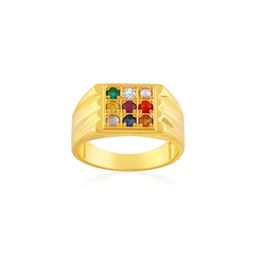 GenZcomplex Gold-Plated Brass Crystals Finger Ring-picture-18