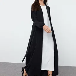 Trendyol Women Longline Tie-Up Shrug-picture-29