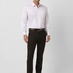 Van Heusen Men Regular Fit Spread Collar Floral Printed Cotton Formal Shirt image 4