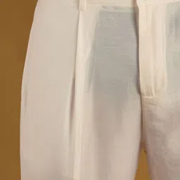 KALKI Fashion Men Ethnic Motifs Embroidered Regular Thread Work Kurta with Trousers & With Dupatta image 2