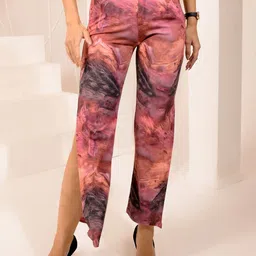 BAESD Women High-Rise Printed Original Trousers-image-21