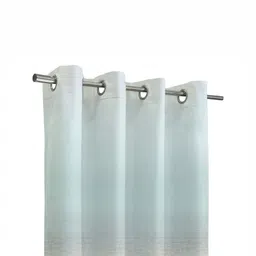 Steve & Anderson Ozzon Turquoise Blue 2 Pieces Geometric Black Out Door Curtains (7 Feet) image 2