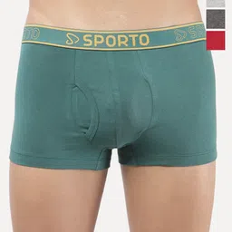 Sporto by Macho Pack Of 4 Combed Cotton Trunk-picture-21