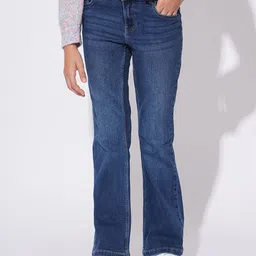 Vero Moda Girls Bootcut Light Fade Stretchable Jeans image 1