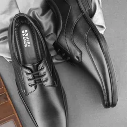 HERE&NOW Black Formal Office derbies-image-46