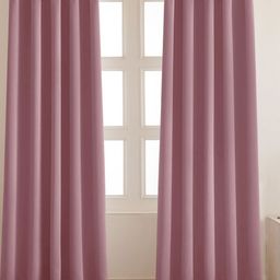 HOMEMONDE Lavender 2 Pieces Black Out Long Door Curtains-picture-4