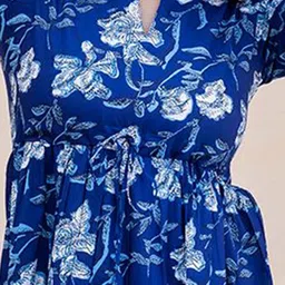 KALINI Floral Print Puff Sleeve Fit & Flare Maxi Dress image 5