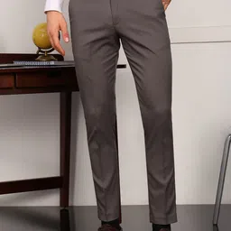 encore by INVICTUS Men High-Rise Pleated Trousers-image-39