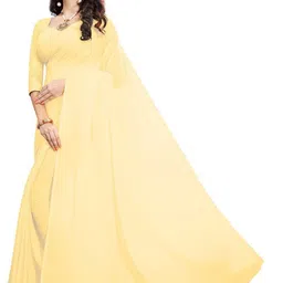 FANCYNINE Poly Georgette Saree image 5