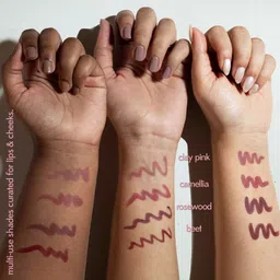 Ruby's Organics OneStick Blurr, Lip & Cheek Colour Crayon- Clay Pink image 3