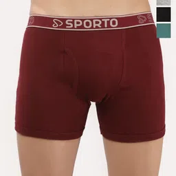 Sporto by Macho Pack Of 4 Mid-Rise Trunks-picture-29