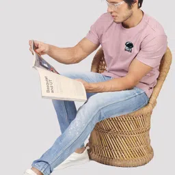 Greylongg Men Applique T-shirt image 5