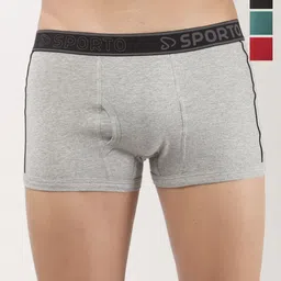 Sporto by Macho Men Pack Of 4 Trunks Sprto_M1020-G1-Olv1-Prt1-R1-S-picture-28