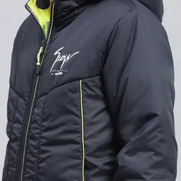 Monte Carlo Boys Camouflage Puffer Jacket with Patchwork image 2