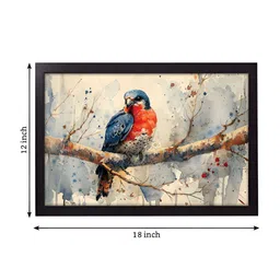 RANDOM Beige & Red Birds Wooden Wall Art image 4