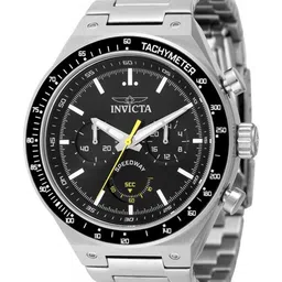 Invicta Men Dial & Stainless Steel Bracelet Style Straps Analogue Tachymeter Watch 49376-picture-12