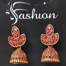MUNMUN'S Floral Jhumkas Earrings-image-12