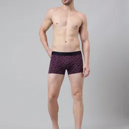 Van Heusen Innerwear Pack Of 2 Printed Stretchable Short Trunks IH7ETR2C555210047 image 4