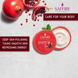 Saffire Naturals Set Of 2 Pomegranate Body Scrub - 200 g Each image 2