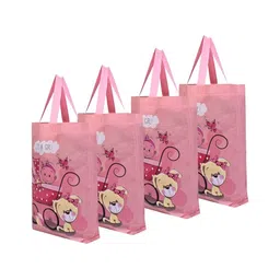 Aura Pack Of 4 Printed Reusable Shopping Tote Bag-picture-38