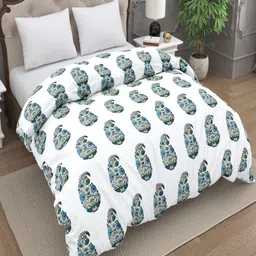 Myntra Elegant Homes Multi 200 GSM Ethnic Motifs Cotton AC Room Double Bed Quilt image 4