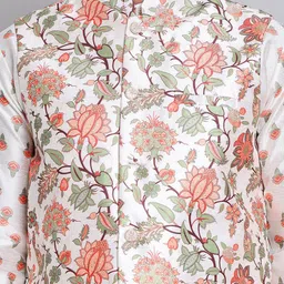 Jompers Men Printed Mandarin Collar Nehru Jacket image 5