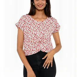 AMADORE Floral Print Top image 2