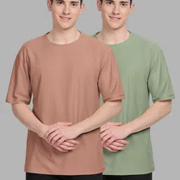 BULLMER Pack Of 2 Round Neck Oversized T-shirt image 2