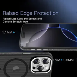 Karwan Solid Printed iPhone 15 Pro Back Case Mobile Accessories image 3