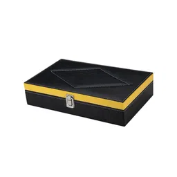 ZENWOOD Black 12 Slots Watch Organiser Box image 3