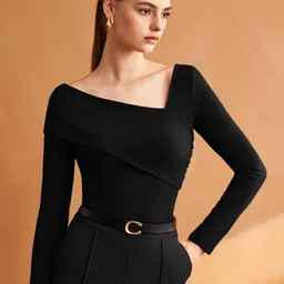Kotty Women Cotton Long Sleeve Ribbed Top-picture-17