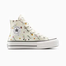 converse Chuck Taylor All Star Lift Platform Embroidered Blooms women high top shoe image 1