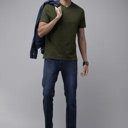 The Roadster Life Co. Henley Neck Pure Cotton T-shirt-picture-38