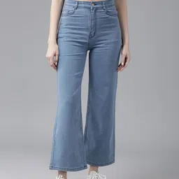 The Roadster Life Co. Women Flared High-Rise Stretchable Jeans-picture-26